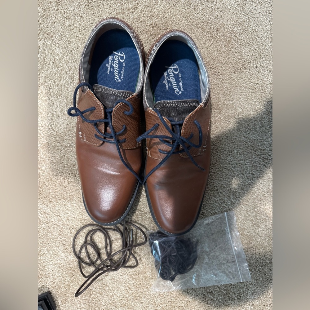 Original Penguin Brown Leather Oxford Shoes
